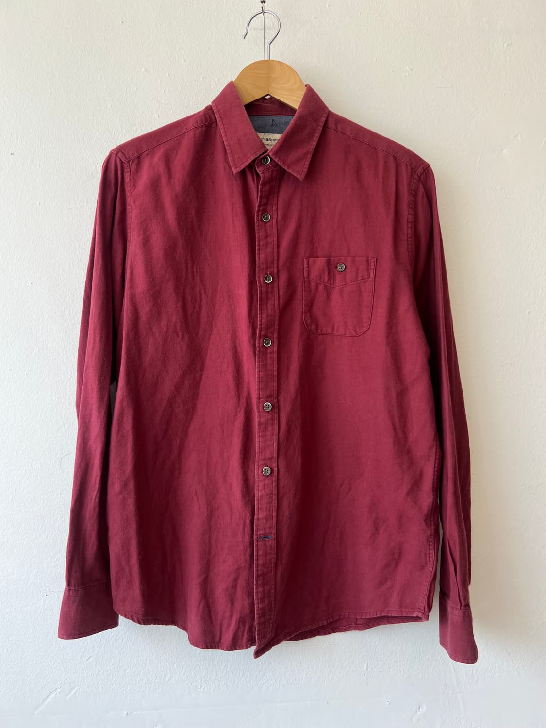 시리즈 남성 레드 코튼긴팔셔츠 상품이미지2