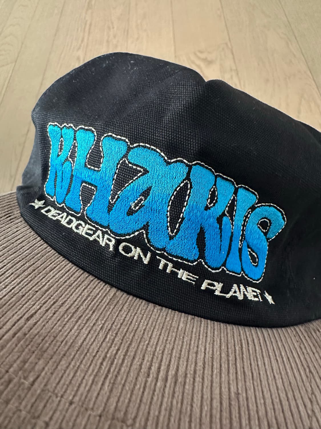 카키스 코듀로이 모자(블루 로고) 상품이미지2