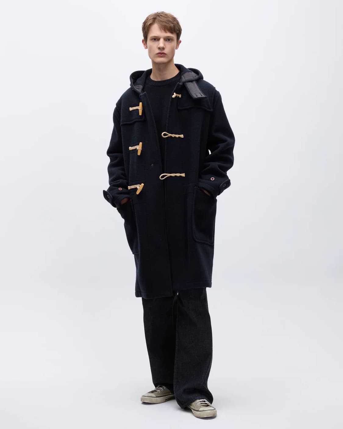 Khakis Gloverall Monty Duffle Coat Navy 상품이미지2