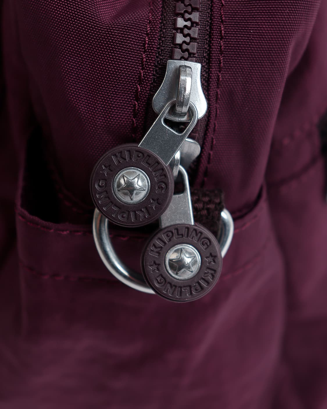 [Kipling] 버건디 멀티 포켓 나일론 토트백 상품이미지9