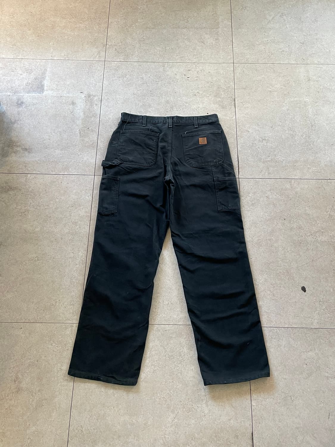 칼하트 카펜더 블랙 워크 팬츠 상품이미지1