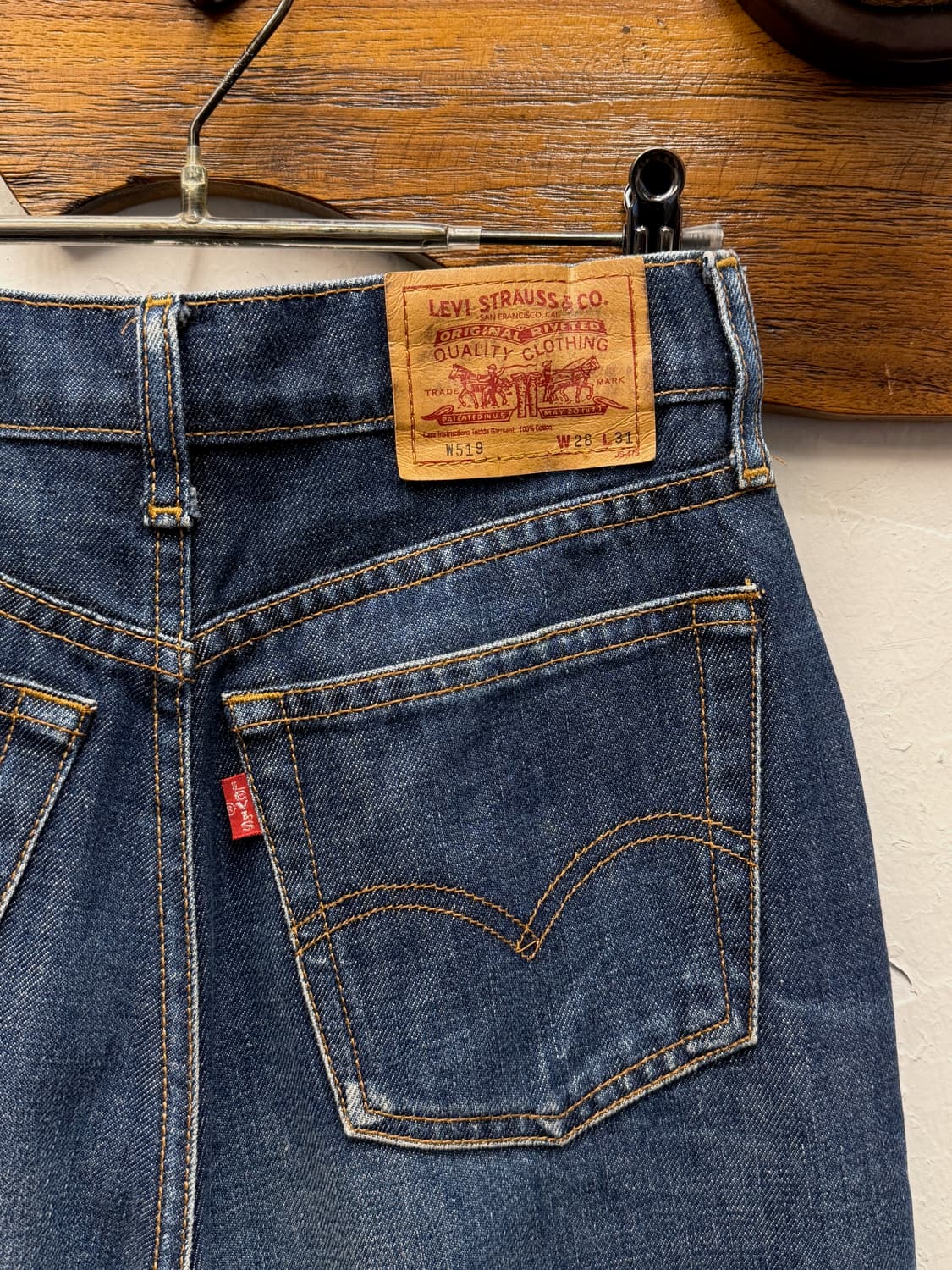 90s Levi's W519 Slim Straight Denim  상품이미지3