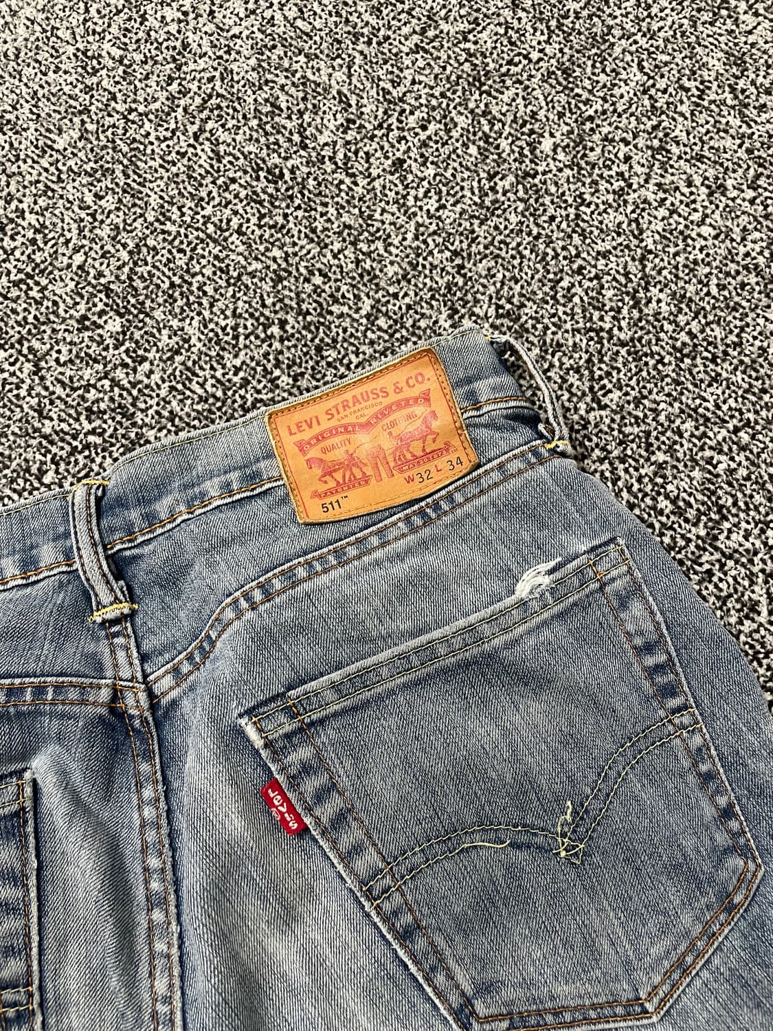빈티지9. 리바이스 511 슬림핏 데님팬츠 청바지 연청 상품이미지2