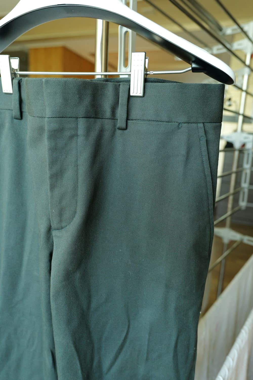 에르메스 코튼 팬츠 그린 32사이즈 상품이미지3