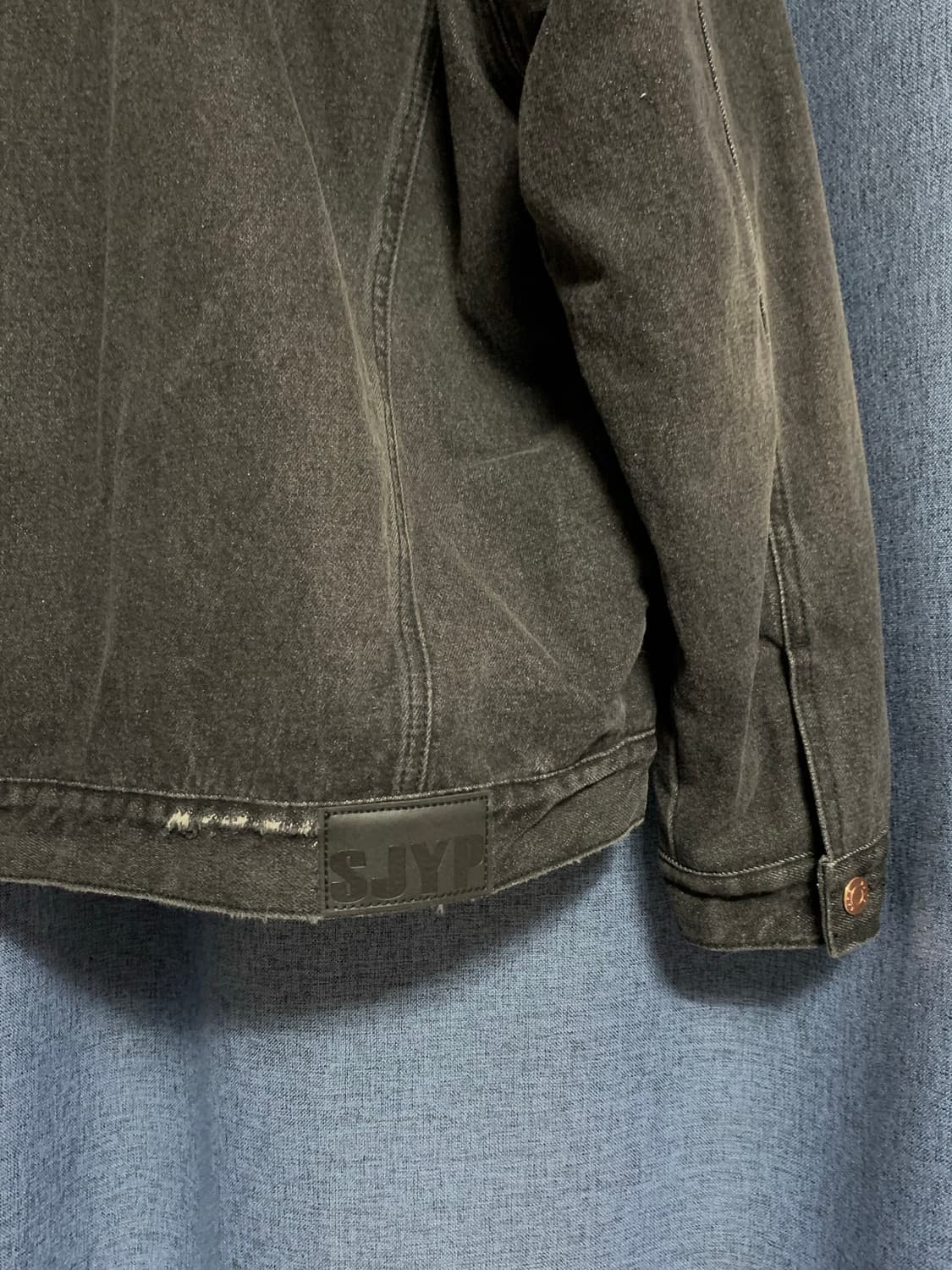 SJYP 레오파드 퍼 데님자켓 M사이즈 상품이미지8