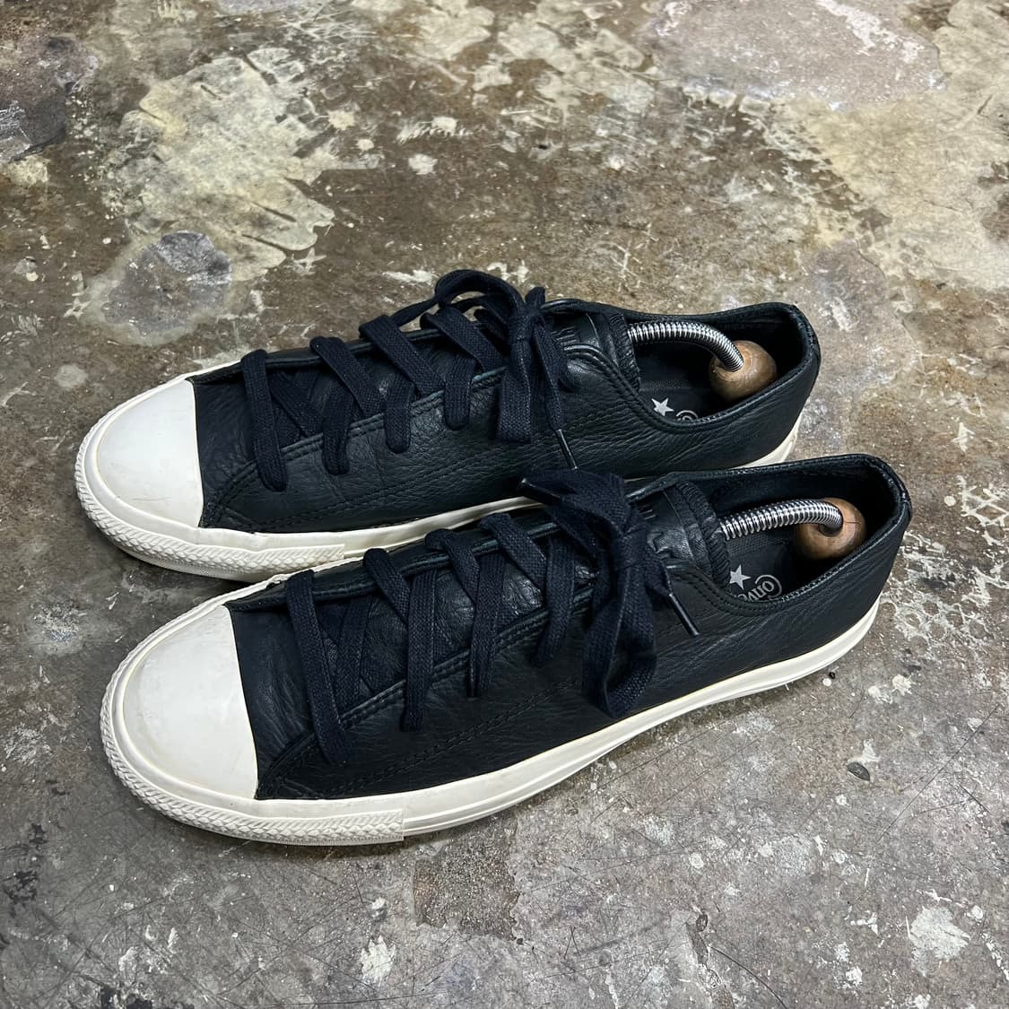265) 컨버스 로우 올스타 레더 스니커즈 운동화 신발 상품이미지2