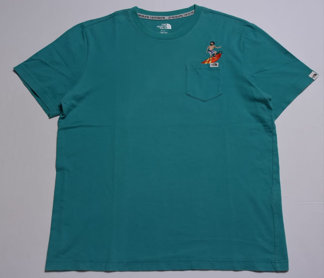 노스페이스 그린 서퍼 자수 포켓 반팔 티셔츠 110 (2XL) 상품이미지2