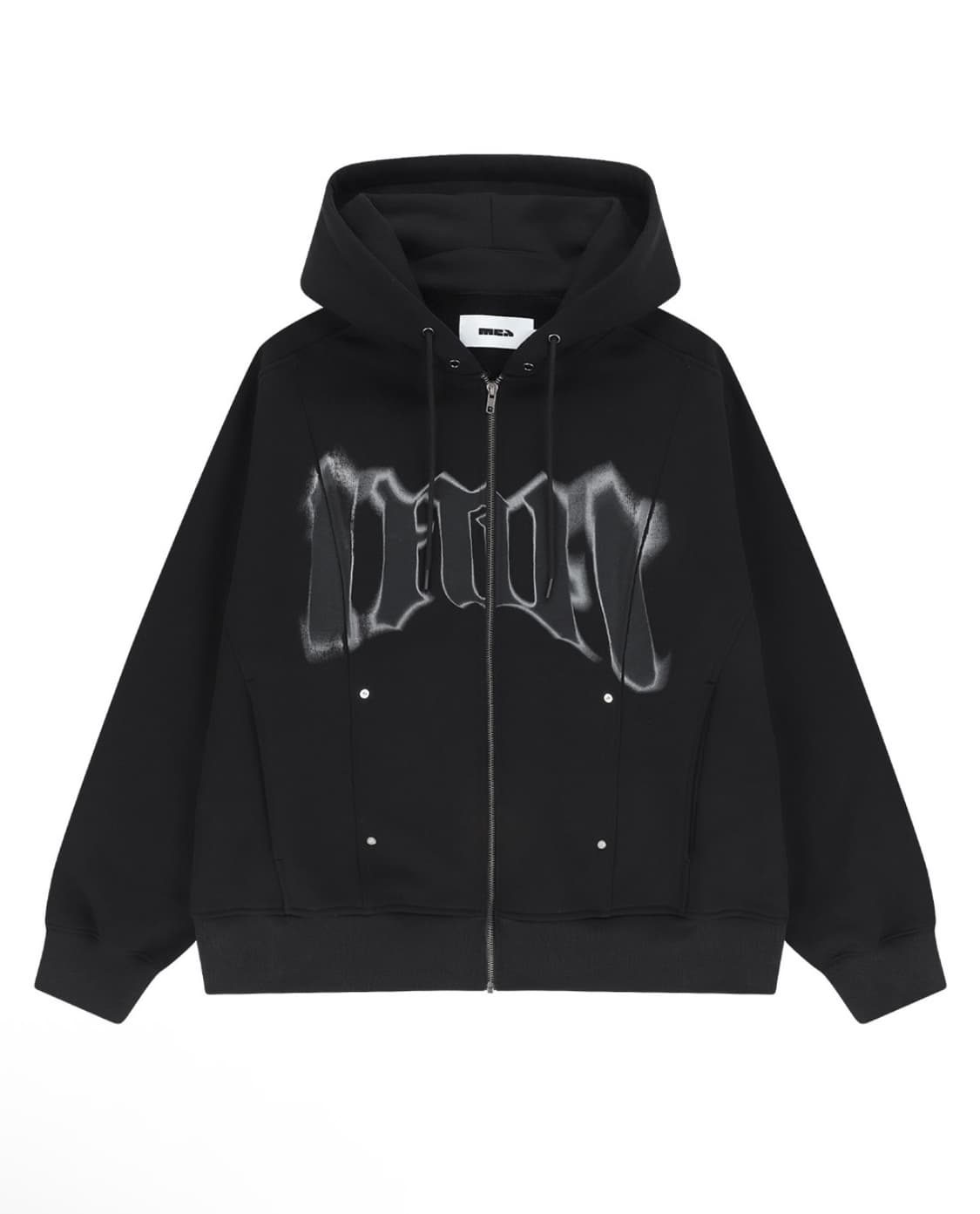 메아 MEA 그래픽 후드집업 블랙 3 상품이미지3