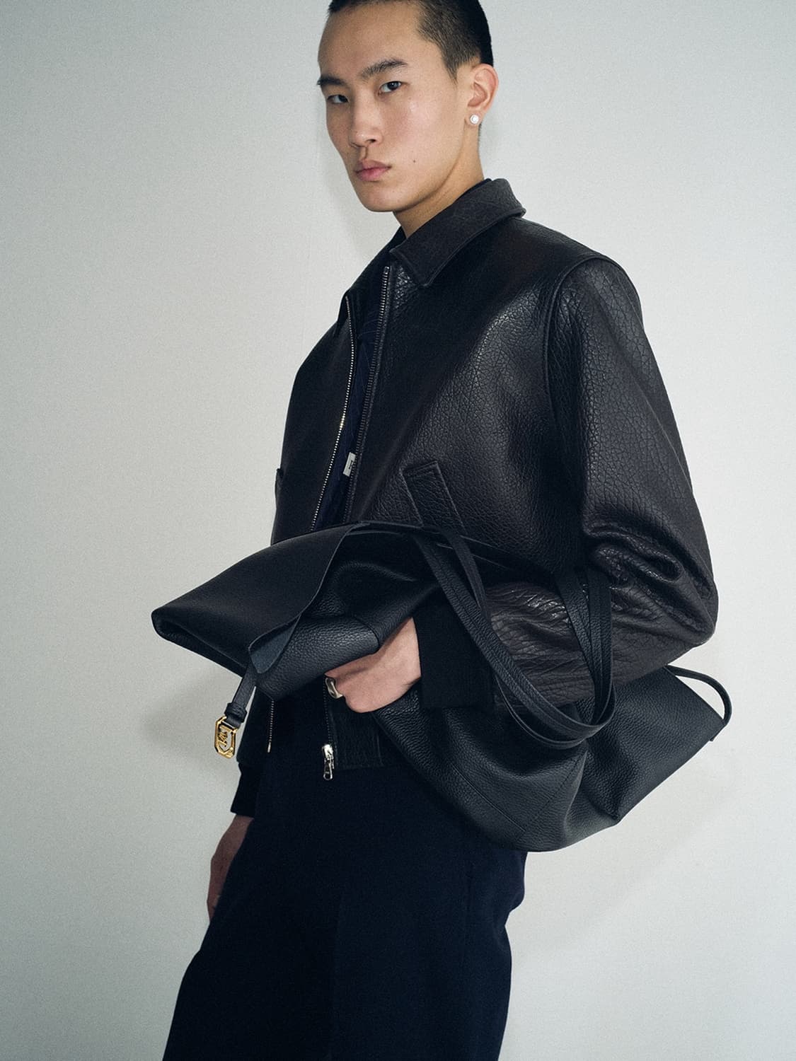 렉토 24FW 옥토버 1997 토트백 블랙 라지 상품이미지4