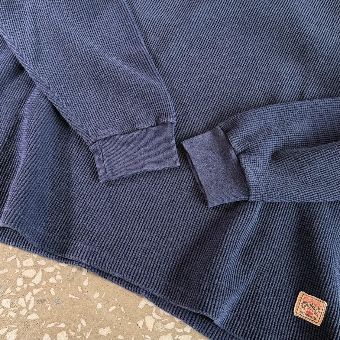 90s 올드 스투시 와플, 써멀 롱 슬리브 상품이미지5