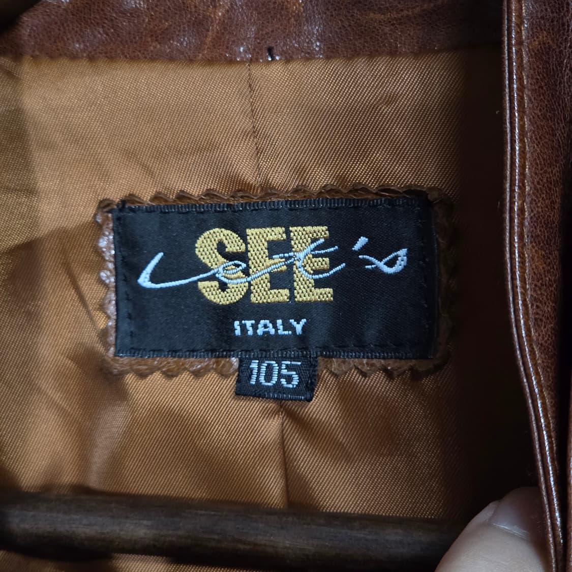 빈티지 리얼 레더 카멜 브라운 가죽 자켓 상품이미지9