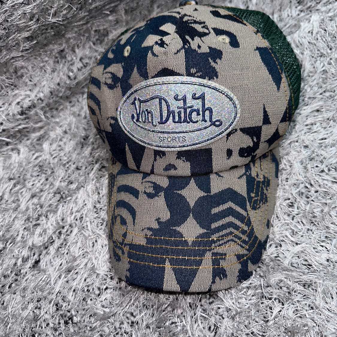 [Von Dutch] 그래픽 홀로그램 매쉬캡 상품이미지2