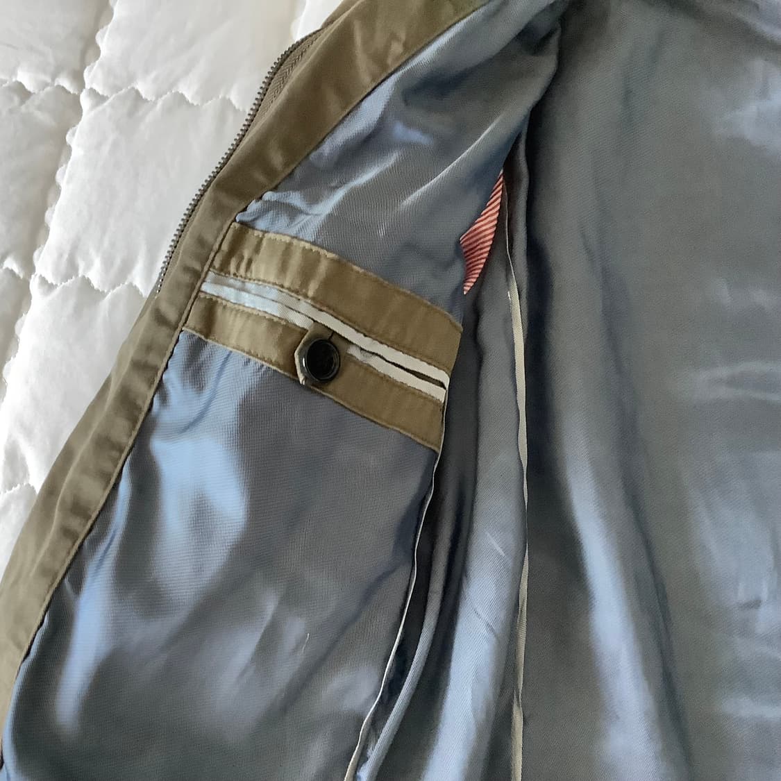 자라 빈티지 카키 자켓 상품이미지5