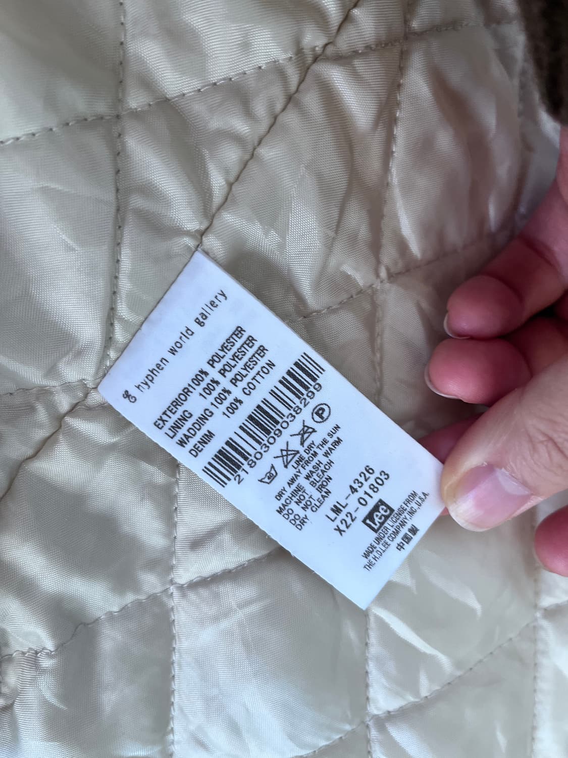 LEE 여성 노카라누빔부클자켓 M사이즈 상품이미지8