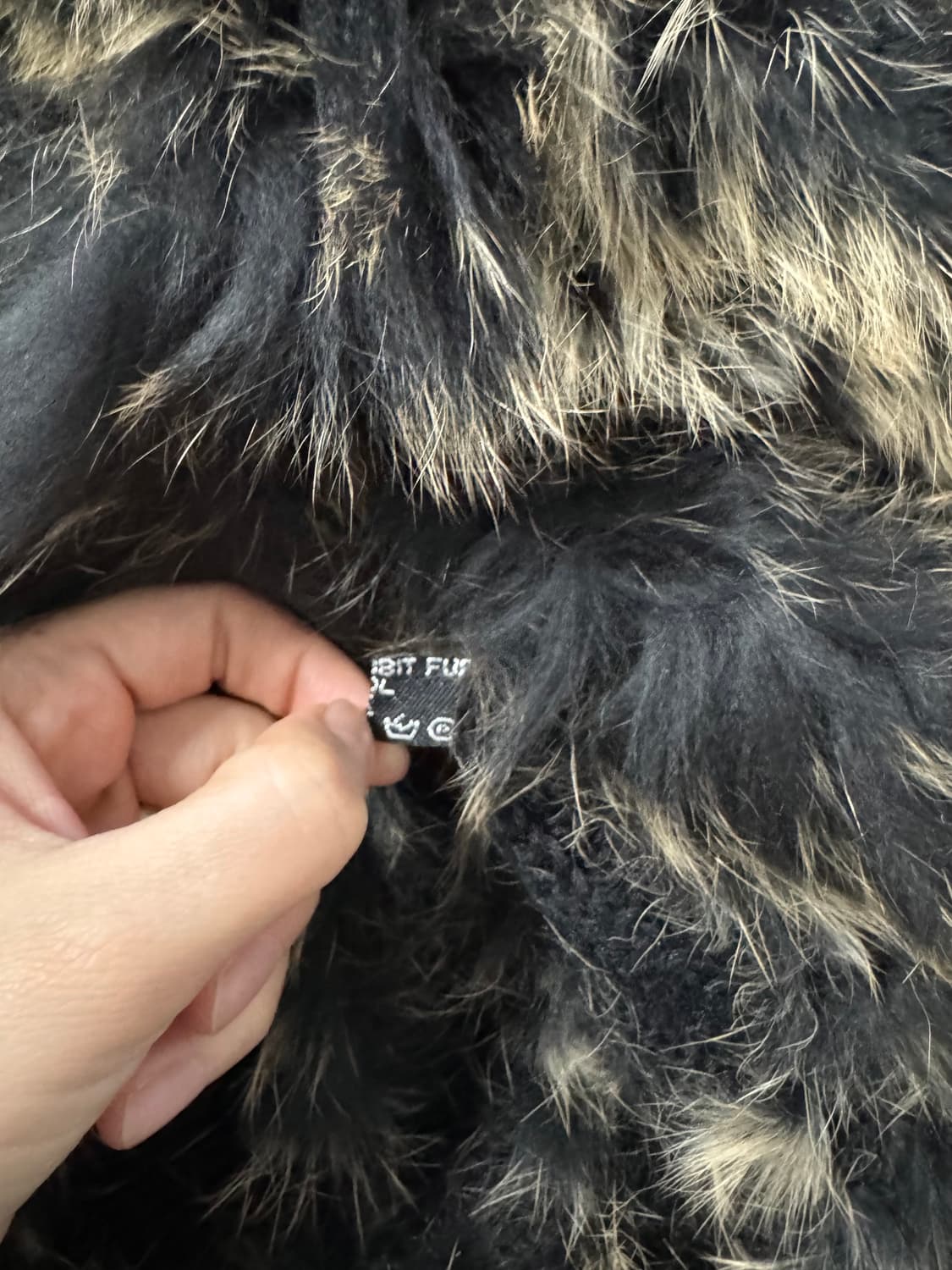 래빗/폭스 퍼 트리밍 울 니트 코트 상품이미지9