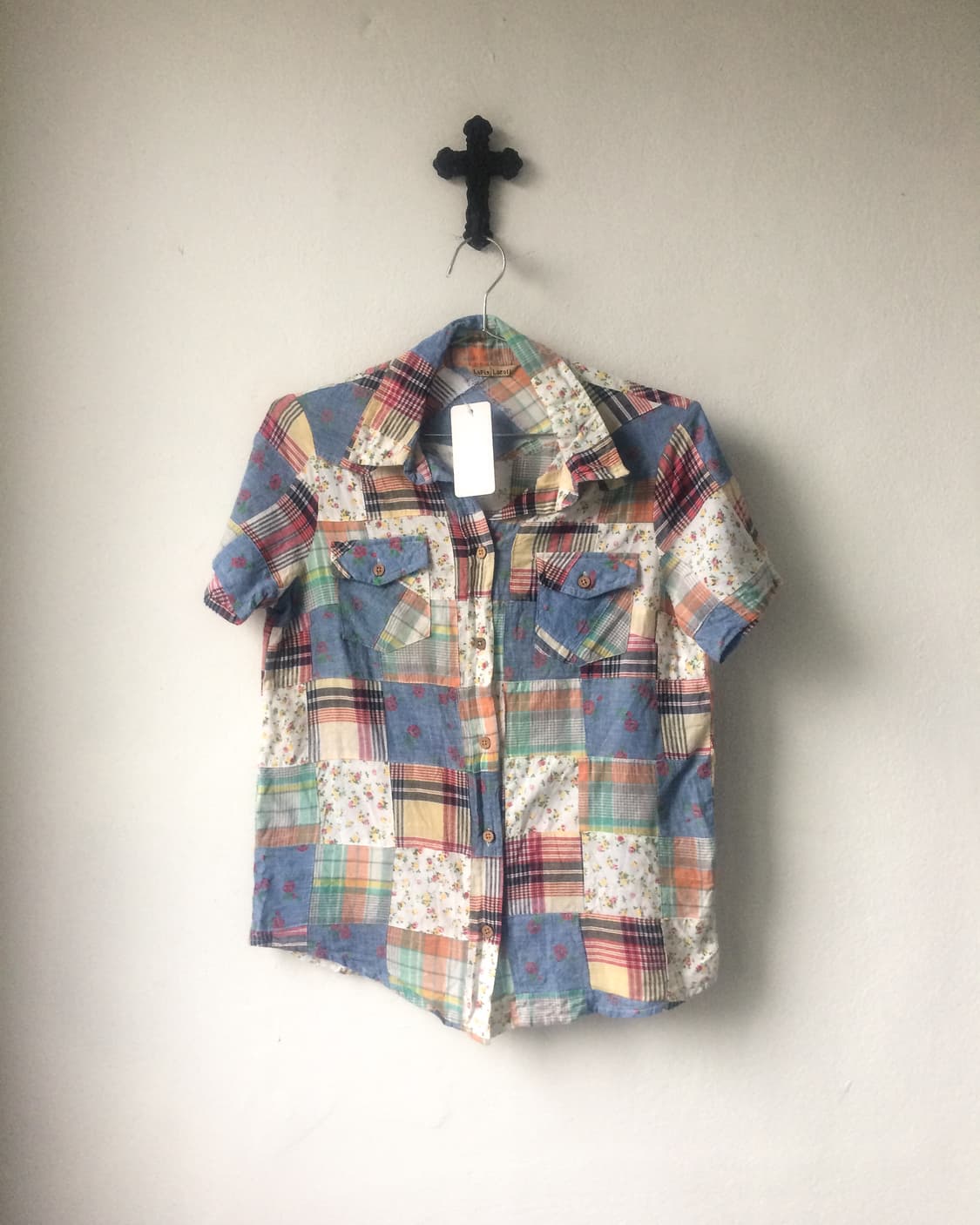Patch work shirt 상품이미지2