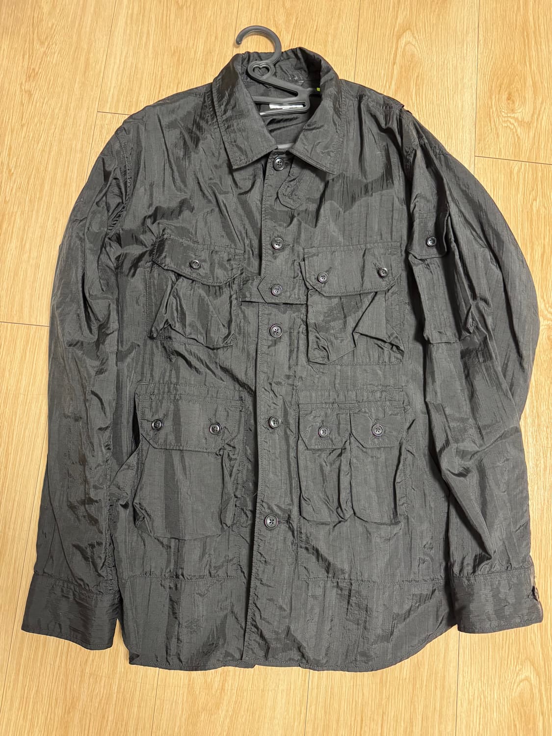 엔지니어드가먼츠 익스플로러 셔츠 재킷 블랙 라지L S급 상품이미지1