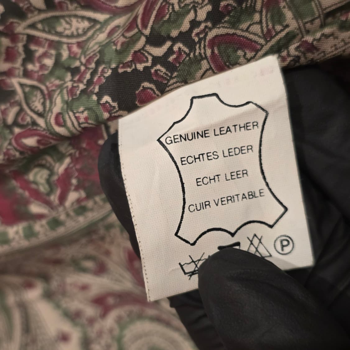 80s 트라흐텐 에델바이스 메탈버튼 크롭 가죽 자켓 상품이미지6