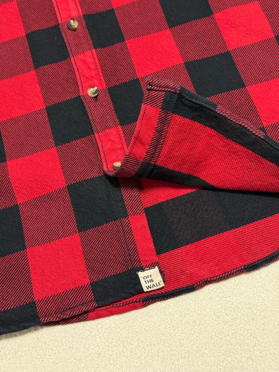 반스버팔로체크셔츠 vans plaid shirt. Vans빈티지플란넬셔츠 상품이미지7