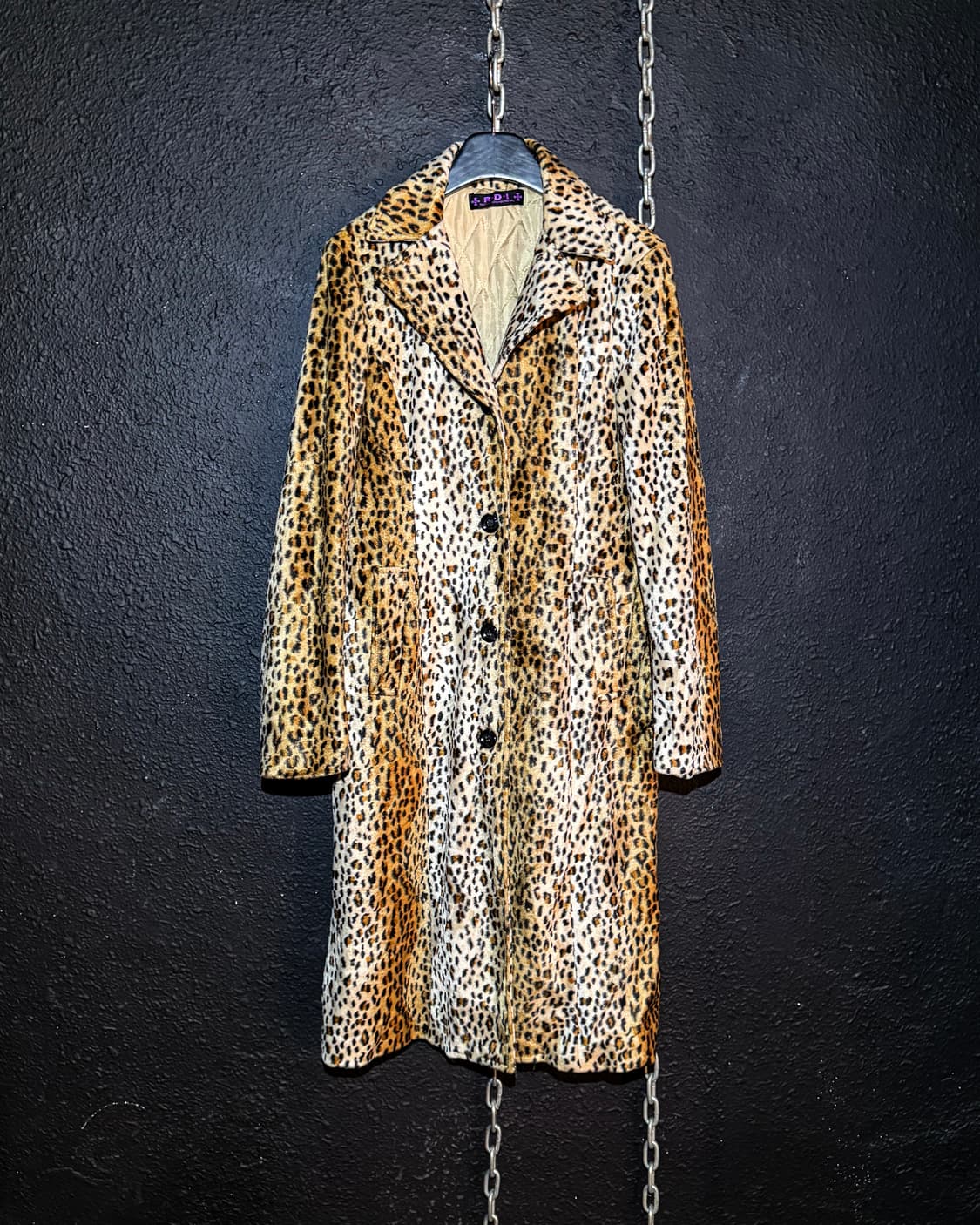 R.D.I – Leopard Pattern Long Coat 갸루코트 상품이미지1