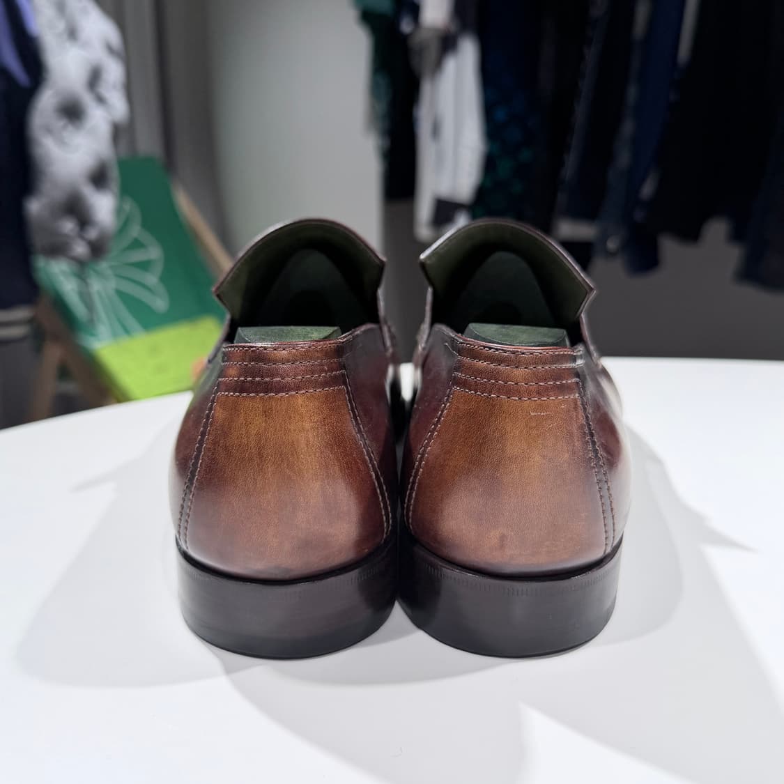 (A/7.5) / 벨루티 앤디 디메져 레더 가죽 로퍼 구두 다크 브라운 상품이미지6