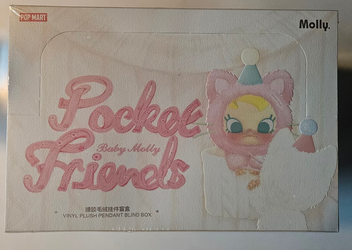 팝마트 베이비 몰리 포켓 프렌즈 시리즈-플러시 펜던트 블라인드박스 6개입 상품이미지1