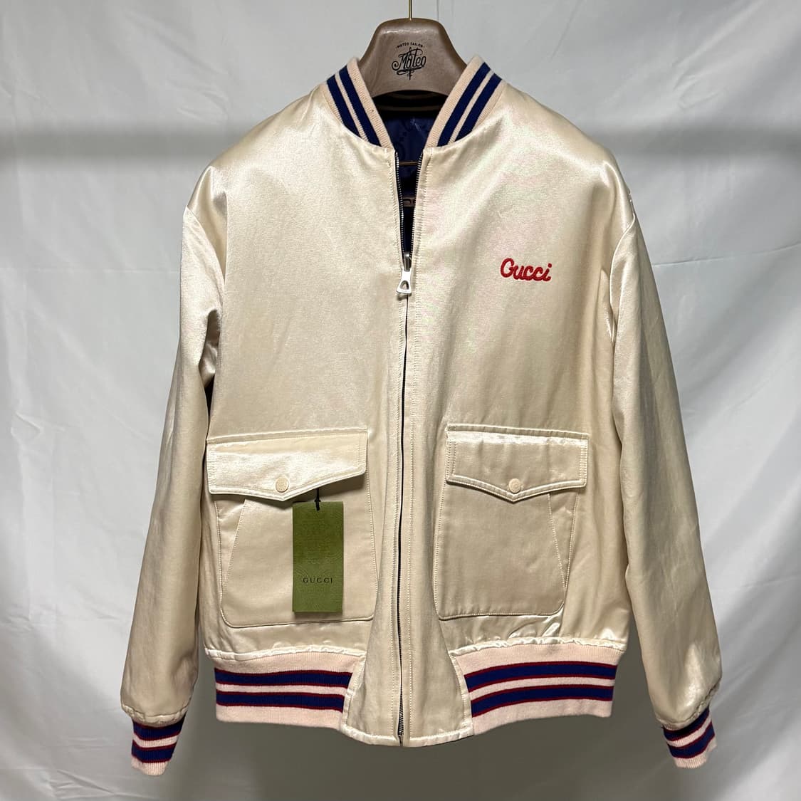 [S+급/48] 구찌 리버서블 나일론 캔버스 블루종 자켓 상품이미지3