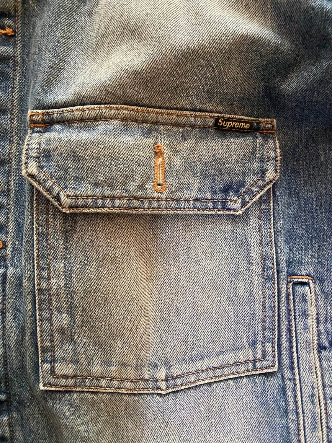 24FW 슈프림 디스트레스드 셀비지 자켓 상품이미지3