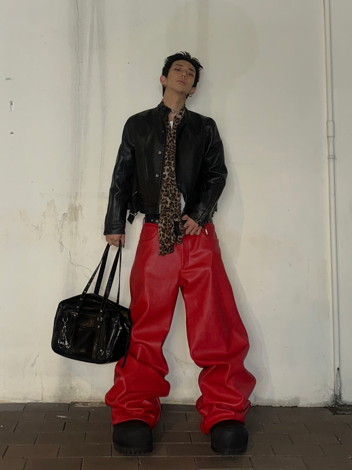 나밀리아 레더 팬츠  상품이미지1