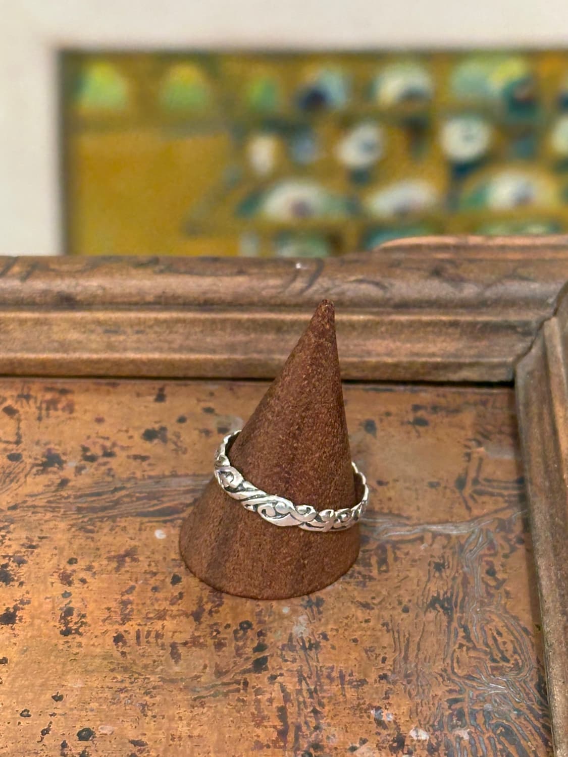 Antique Arabesque Textured 925Silver Rin 상품이미지3