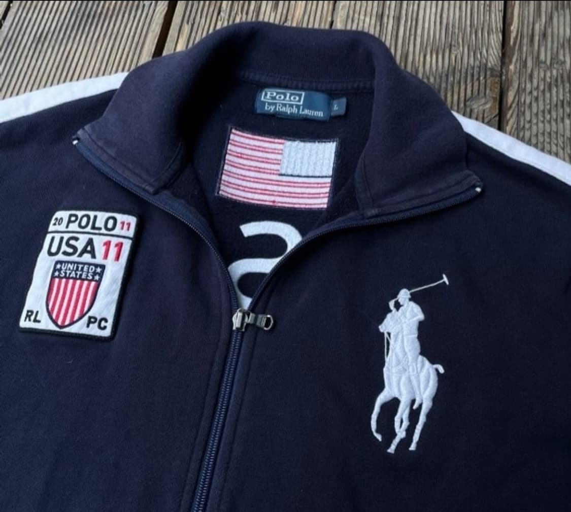 폴로 POLO 빅포니 USA 성조기 집업 100/L 상품이미지4