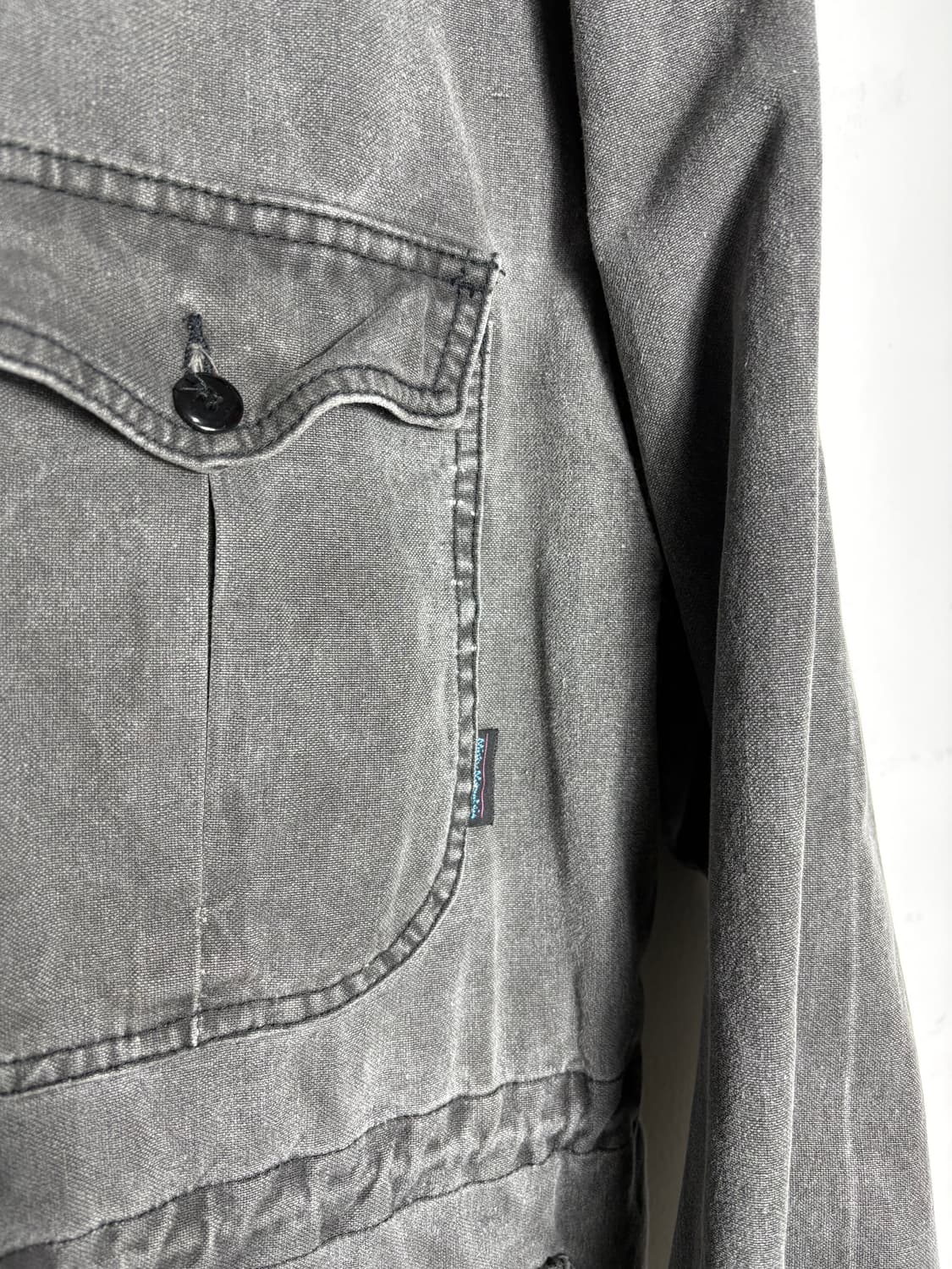 그레이 흑청 데님 셔츠 자켓 상품이미지3