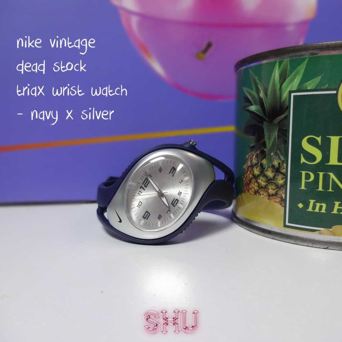 나이키 NIKE 트라이엑스 우먼스 여성용 우레탄 손목시계 네이비 x 실버 상품이미지4