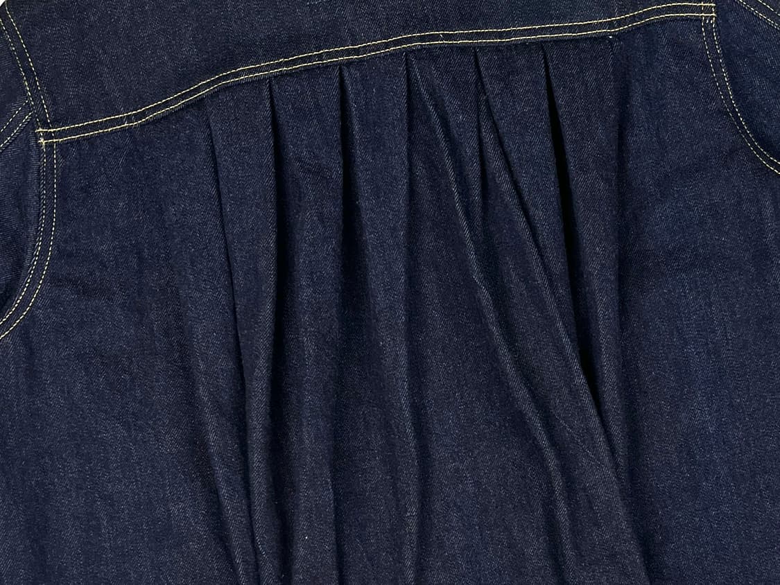 back pleats denim jacket 상품이미지3