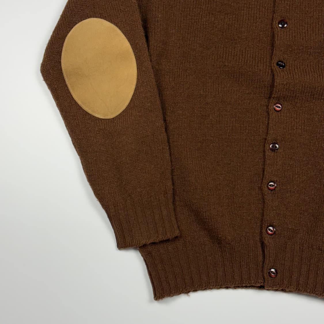 (100) 니들스 셔틀랜드 울 엘보우패치 가디건 상품이미지4