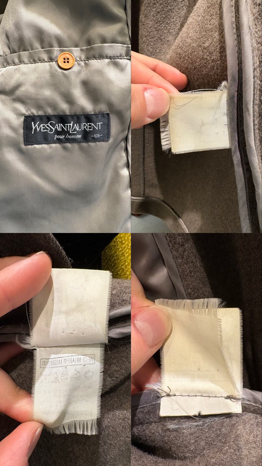 입생로랑 캐시미어 후디드 코트 상품이미지9