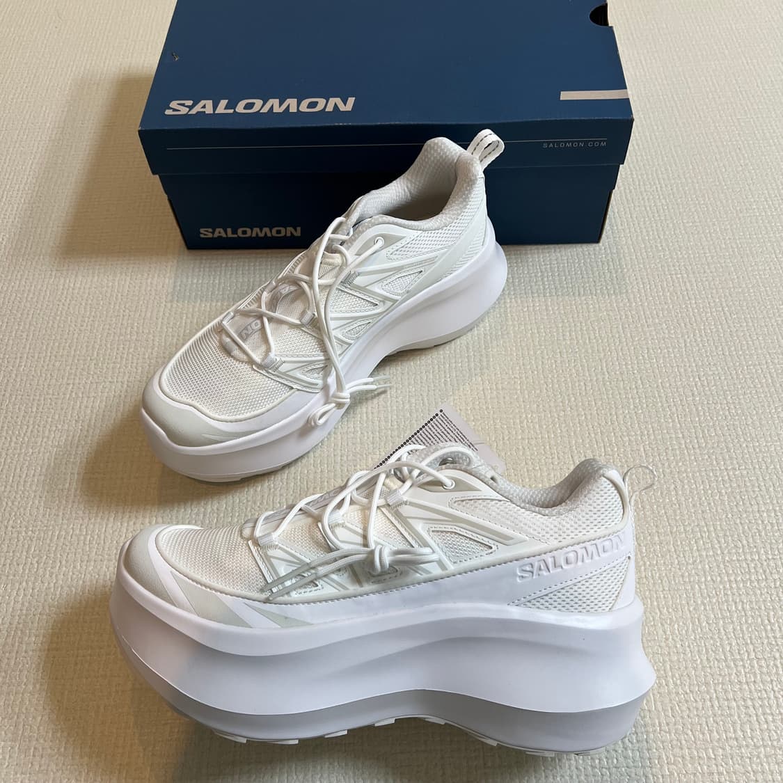 [265] 꼼데가르송 살로몬 XT-6 익스팬스 플랫폼 화이트 상품이미지1