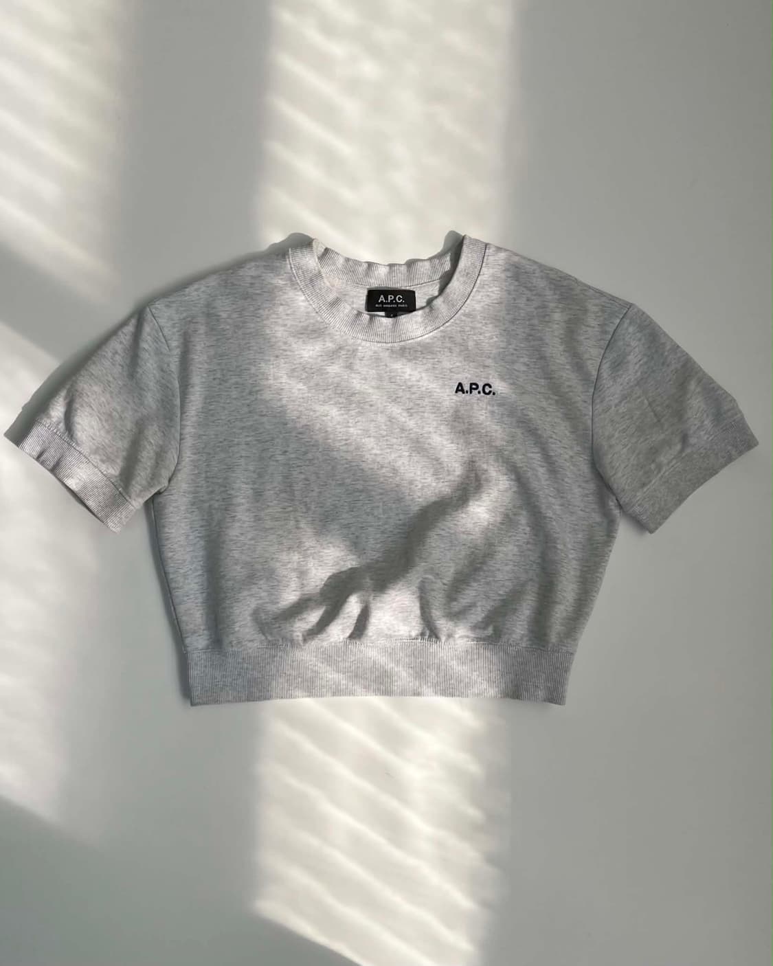 APC 아페쎄 23ss 그레이 스웻 걸즈 반팔 티셔츠(S) 상품이미지3