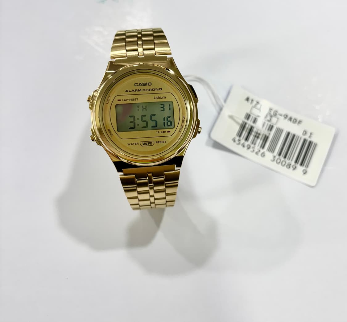 카시오 라운드 메탈 디지털 시계 새상품  상품이미지2