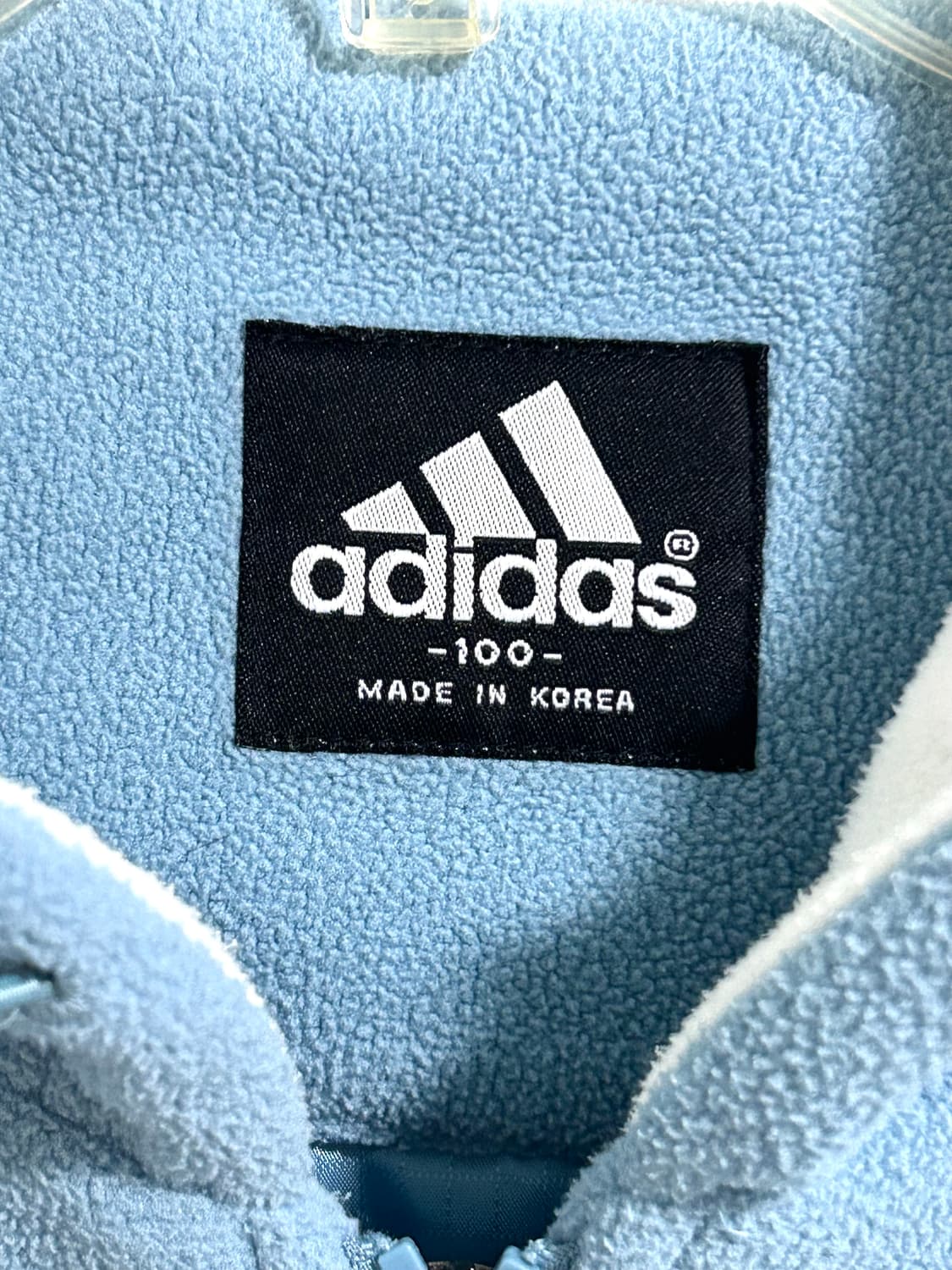 아디다스 블루 플리스 후드집업 상품이미지3