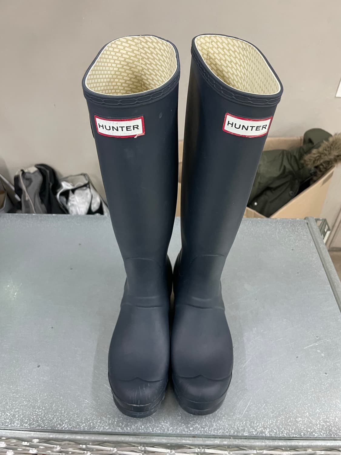 헌터 레인부츠 네이비 uk5 상품이미지5