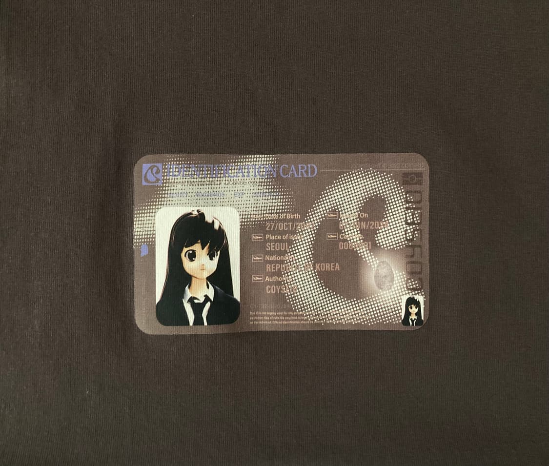 Coyseio id card 반팔 티셔츠  상품이미지3