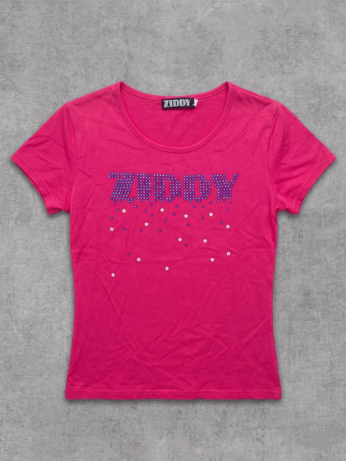 Ziddy y2k 핑크색 반팔 상품이미지1