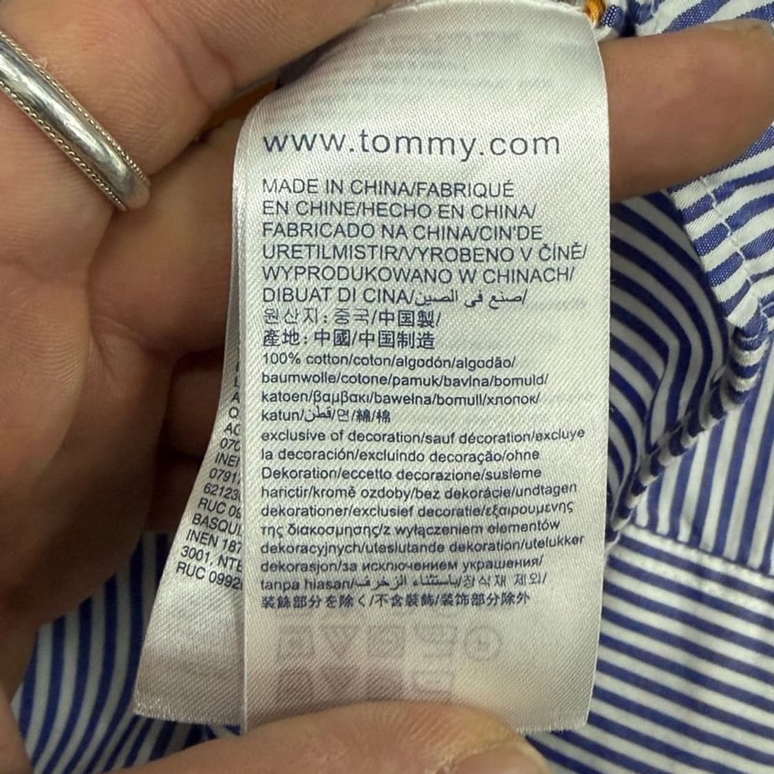 타미진스 스트라이프 배색 셔츠 v3374  상품이미지8