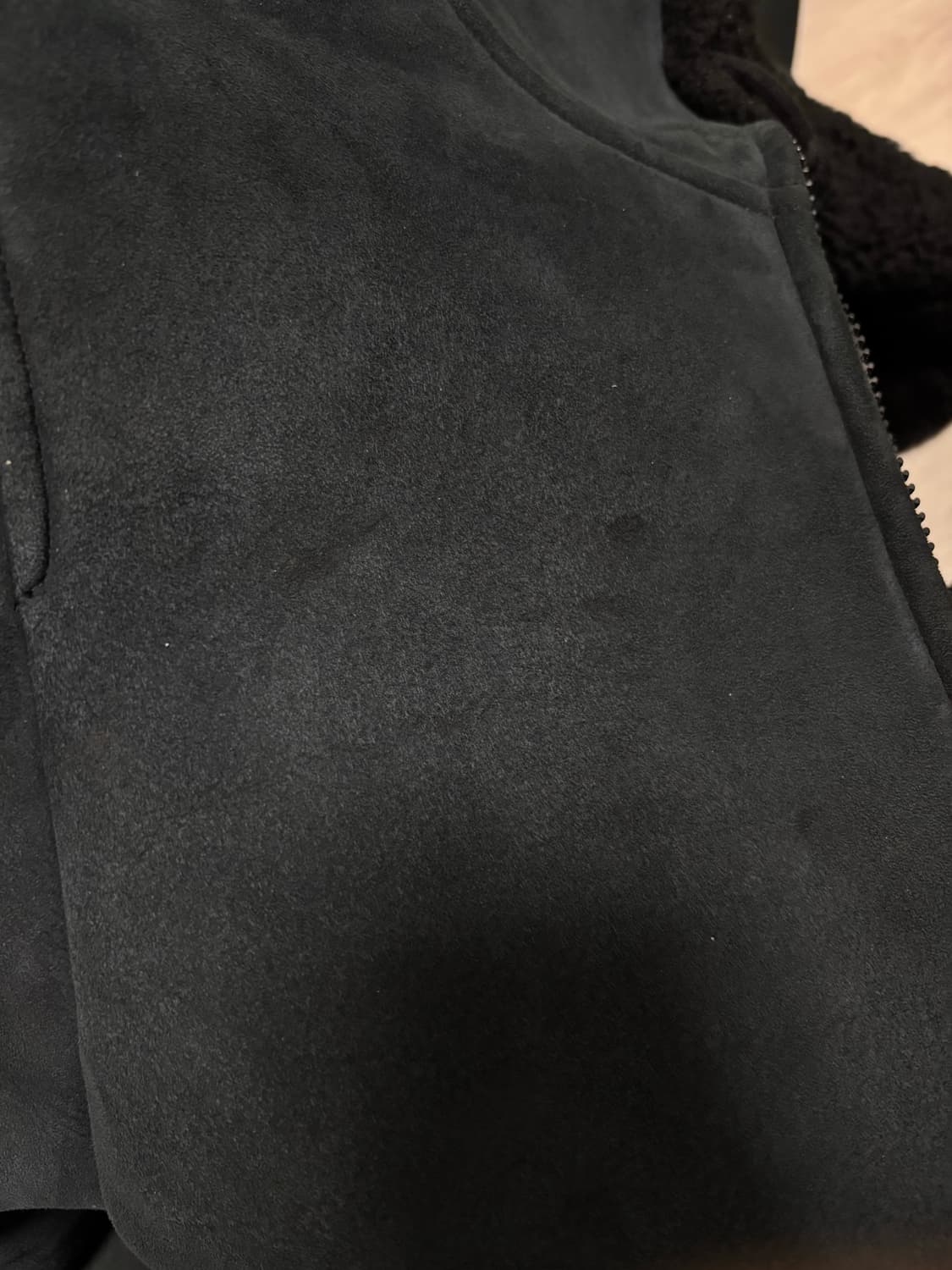 이지 시즌5 롱 후드 무스탕 자켓 상품이미지3