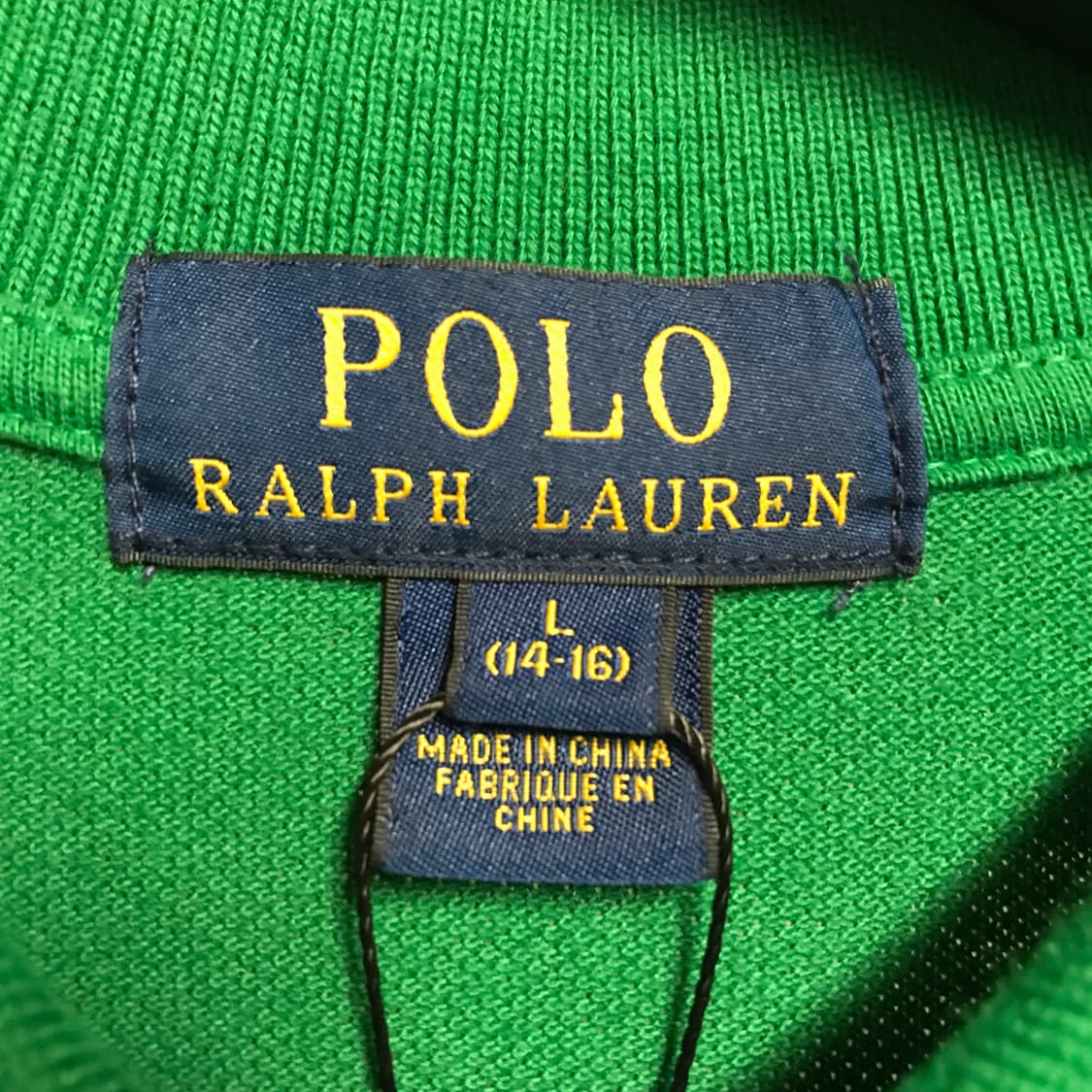 폴로 랄프로렌 빅포니 PK 긴팔 카라티 그린 L(W) 상품이미지5