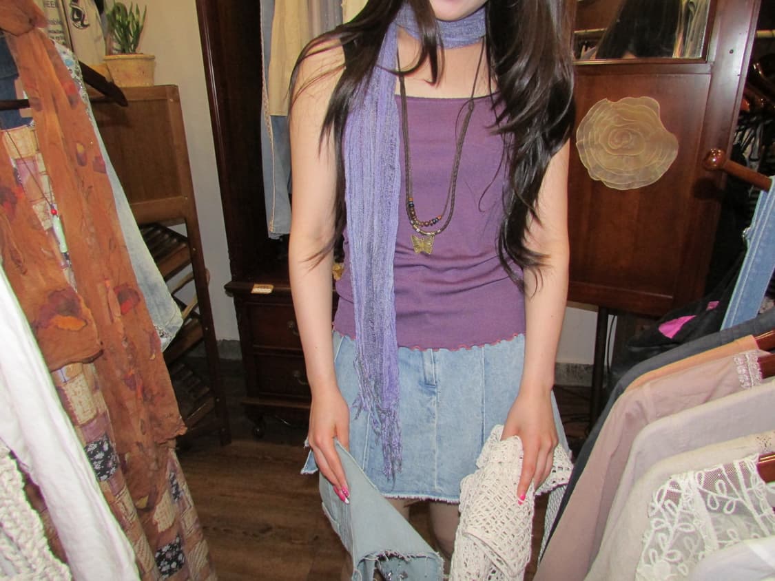 jpn vintage purple sleeveless 상품이미지2