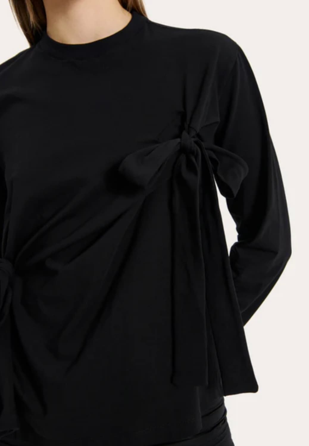 Cecilie Bahnsen 세실리에 반센 옥토버 탑 블랙 상품이미지3