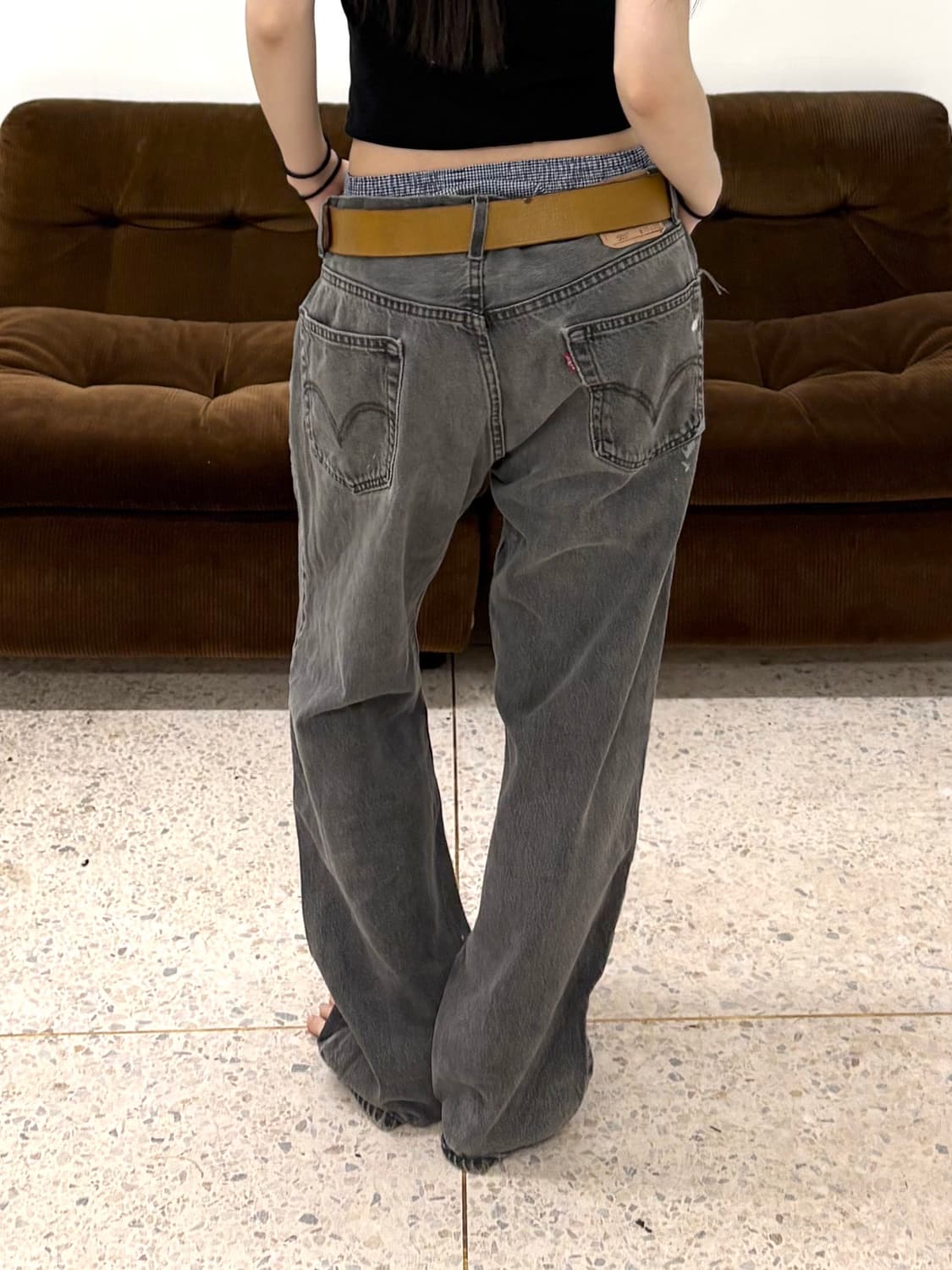 리바이스 505 레귤러 스트레이트 흑청 상품이미지6