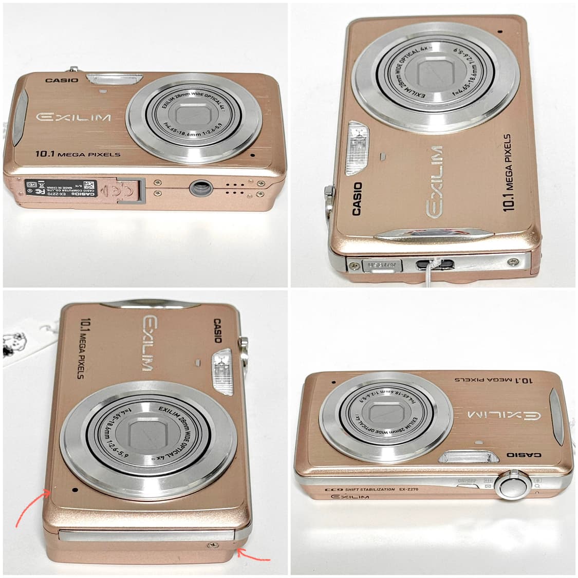 카시오 엑슬림 Z270 로즈골드 빈티지디카 상품이미지6